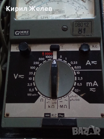 Мултицет GOERZ ELEKTRO стар рядък модел уникат за КОЛЕКЦИОНЕРИ 51665, снимка 2 - Антикварни и старинни предмети - 52035445
