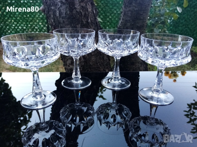 Кристални чаши за ракия - 4 бр.