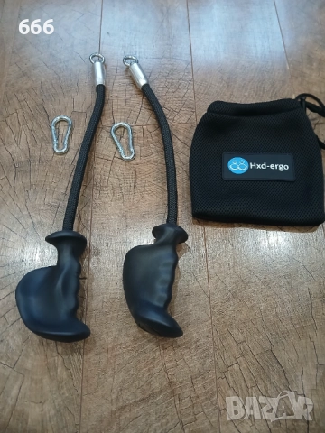 Комплект от 2 въжета, едностранни за трицепс, снимка 2 - Други спортове - 52897809