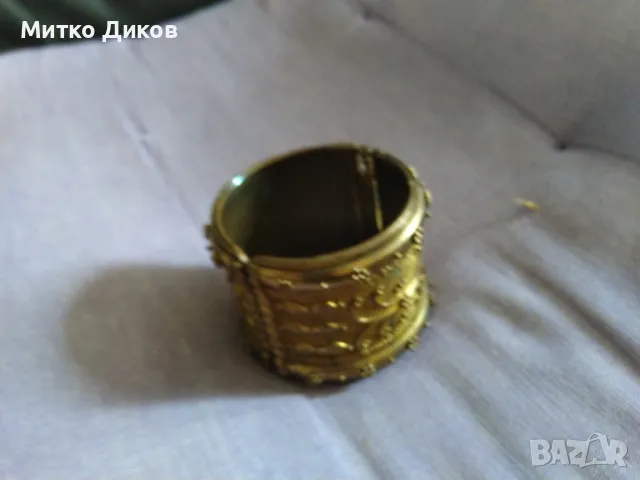 Месингова гривна №12 отлична с орнаменти