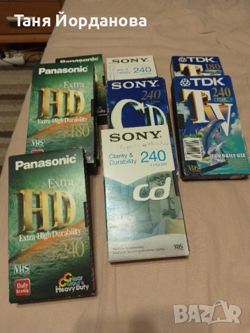 Видео касети Panasonic, TDK, Sony втора употреба 