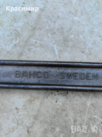 Раздвижен шведски ключ "BAHCO" 18" отлично състояние, снимка 5 - Ключове - 50549324