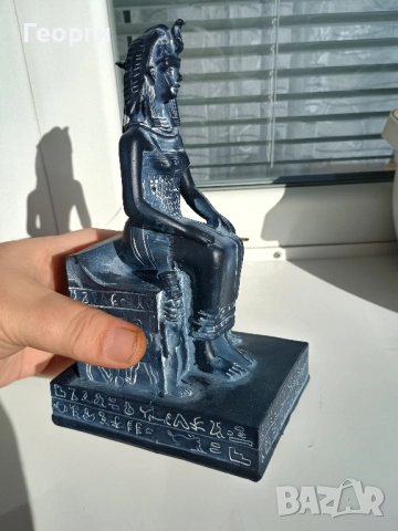 Египетска статуетка-41, снимка 3 - Статуетки - 52476550