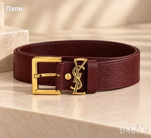 Дамски колан YSL в червено 