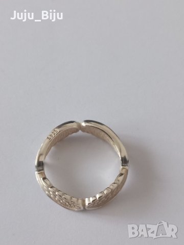 Нов сребърен пръстен, размер 63 (диаметър 2 см)., снимка 3 - Пръстени - 40843325