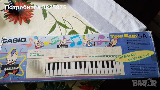 Синтезатор детски CASIO Tone Bank SA-1 100 sound tone bank, снимка 2 - Синтезатори - 42078296