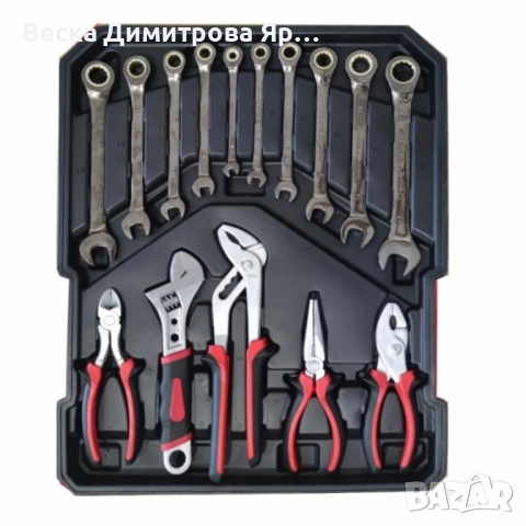 Професионален куфар с инструменти IF Tools BLACK GOLD 2024 – 599 части, CR-V стомана, снимка 5 - Куфари с инструменти - 52109445