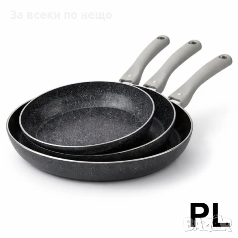 Комплект тигани Swiss Pro+ 3 части – 20/24/28 см, незалепващо покритие Код P2289