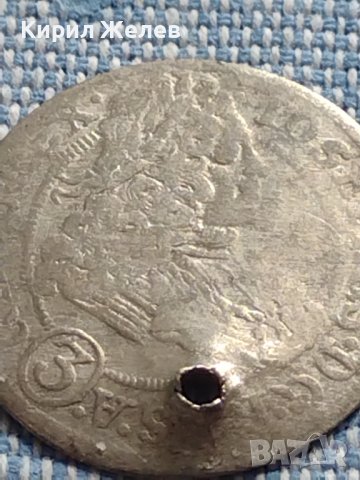 Сребърна монета 3 кройцера 1708г. Йозеф първи Виена Свещена Римска империя 13794, снимка 3 - Нумизматика и бонистика - 42887912