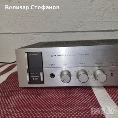 Усилвател Pioneer SA740, снимка 3 - Ресийвъри, усилватели, смесителни пултове - 48594611