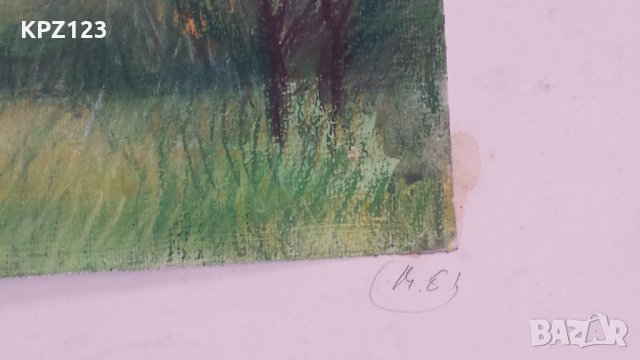 КАРТИНА ПЕЙЗАЖ креда-пастел / МАРИЯ МЕЖДУРЕЧКА, снимка 5 - Картини - 29109070