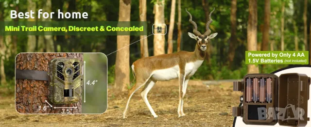 Ловна камера Coolifepro WiFi Bluetooth с приложение, 48MP + КАРТА 32GB, снимка 11 - Оборудване и аксесоари за оръжия - 50050958