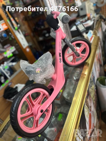Баланс велосипед Go On розов, снимка 3 - Детски велосипеди, триколки и коли - 53959311