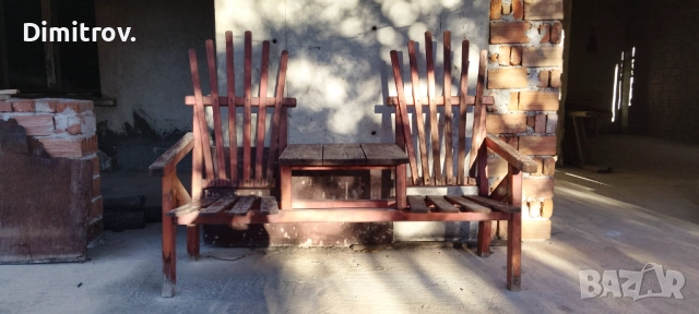 Дървена градинска маса със столове!, снимка 7 - Градински мебели, декорация  - 52238291