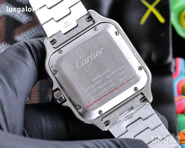 Мъжки часовник Cartier Santos de Cartier с автоматичен механизъм, снимка 6 - Мъжки - 51399360