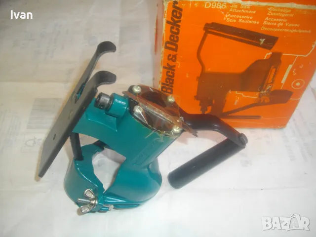 НОВА BLACK DECKER D986 ФРЕНСКА СТАРО КАЧЕСТВО ПРИСТАВКА ЗЕГЕ ВЕРТИКАЛЕН ПРОБОДЕН ТРИОН ЗА БОРМАШИНА, снимка 2 - Други инструменти - 49132142