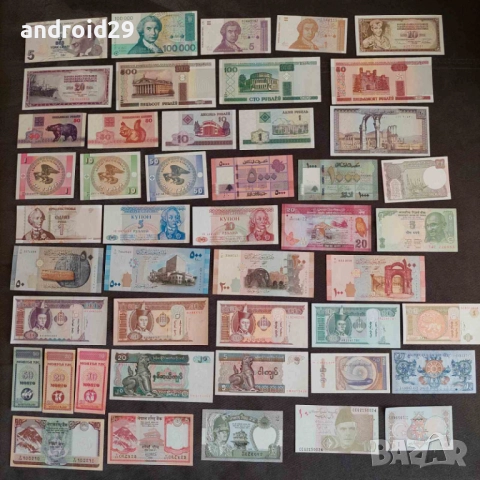 Лот Банкноти от 160 броя (без повтарящи) UNC, снимка 2 - Нумизматика и бонистика - 51240483