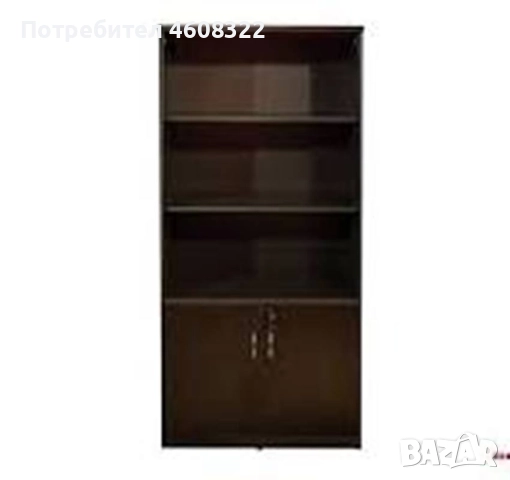 Продавам бибилиотечен шкаф чери венге - нов