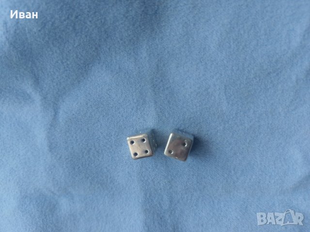 Сребърни зарчета, снимка 1