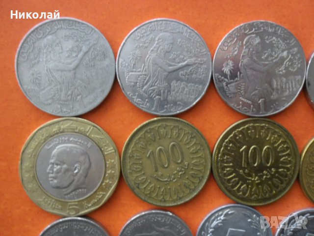 Лот монети Тунис, снимка 2 - Нумизматика и бонистика - 40525854