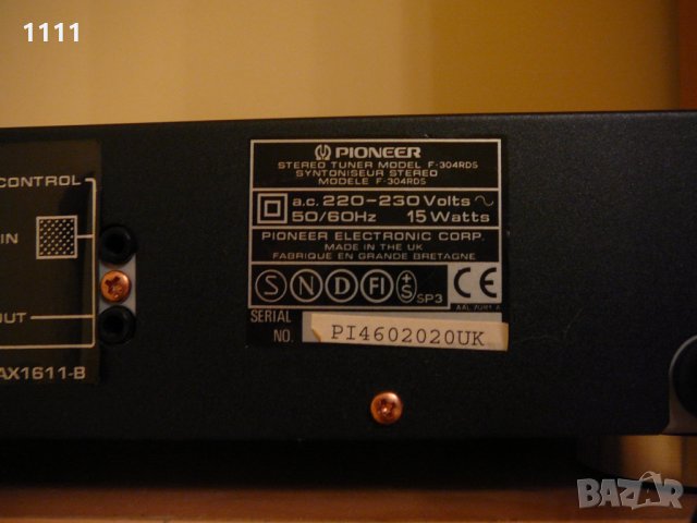 PIONEER F-304 RDS, снимка 6 - Ресийвъри, усилватели, смесителни пултове - 35340981