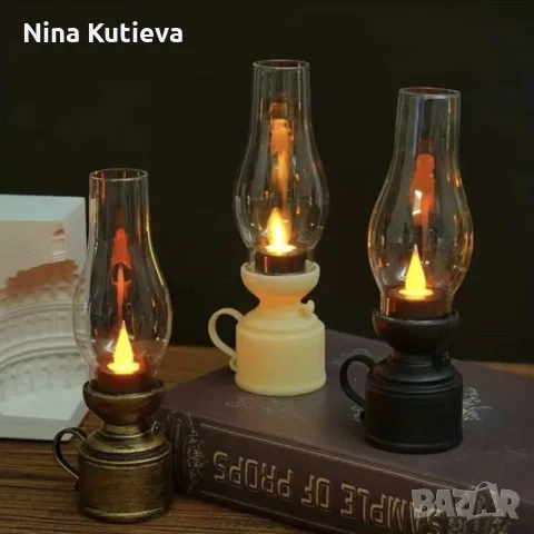 LED винтидж декоративна лампа с трептяща светлина до ИЗЧЕРПВАНЕ НА КОЛИЧЕСТВАТА