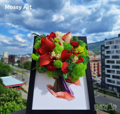 За 8-ми Март декорации със скандинавски мъх, снимка 7 - Други - 53267316