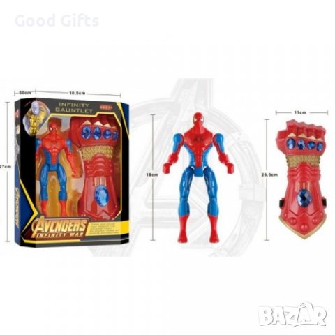 Avengers герой Спайдърмен с протектор за ръка