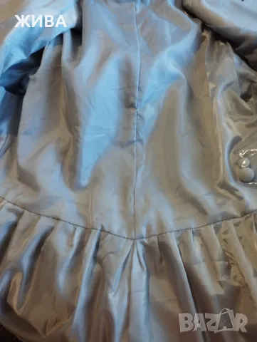 ЕСТЕСТВЕНА КОЖА елегантно дамско сако светло сиво, снимка 8 - Сака - 47537976