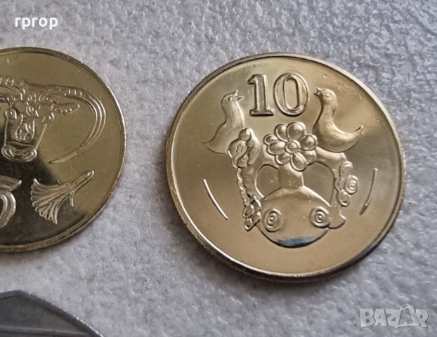 Монети . Кипър .1,2,5, 10 ,20 и 50 цента. 6 бройки., снимка 5 - Нумизматика и бонистика - 42425286