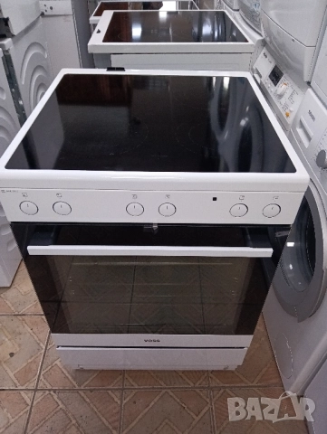 Свободно стояща печка с керамичен плот Voss AiR FRY с две години гаранция!