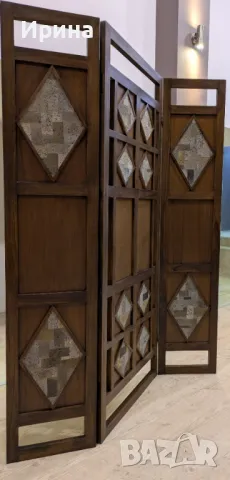 Параван от масивно дърво и вулканичен камък, снимка 2 - Друго търговско оборудване - 49989200