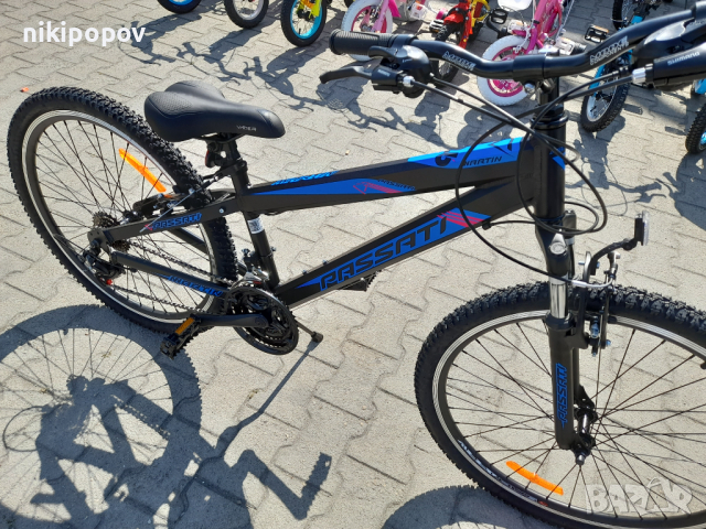 PASSATI Велосипед 26" MARTYN алумин черен със син стикер, снимка 9 - Велосипеди - 44587440