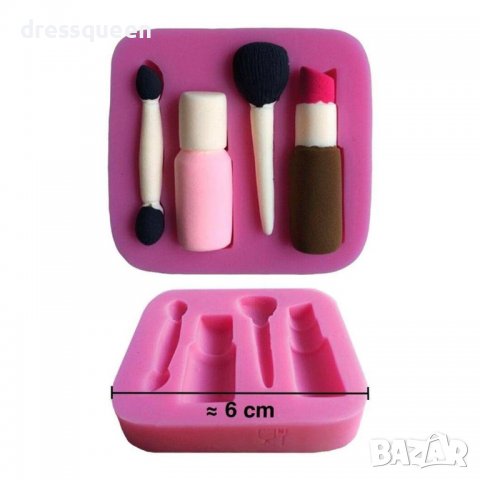 3808 Форма с червило и четки за грим, снимка 7 - Форми - 38910045