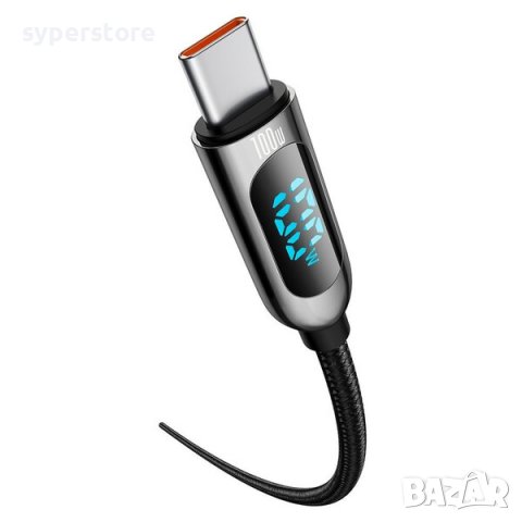 Кабел USB Type C - Type C M/M 2m 100W Baseus CATSK-C01 Черен Cable USB Type-C to Type-C, снимка 3 - USB кабели - 38624307