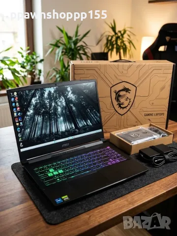 Геймърски лаптоп MSI Katana 15 HX B14WFK – Intel i5-14450HX / RTX 5060 / QHD 165Hz