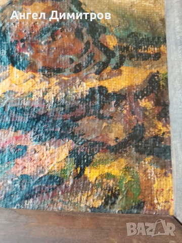 Стара маслена картина платно , снимка 8 - Картини - 51177044