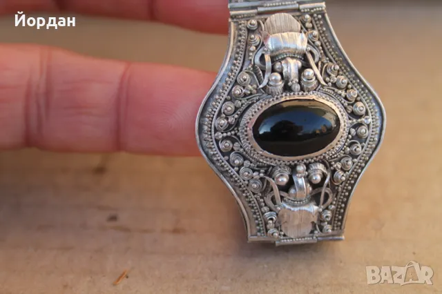 Дамска сребърна гривна , снимка 17 - Гривни - 49405246