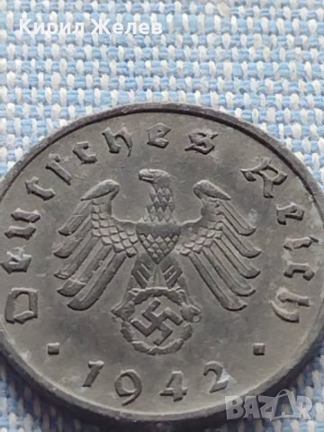 Монета 10 райхсфенинг 1942г. Германия Трети Райх с СХВАСТИКА за КОЛЕКЦИЯ 38789, снимка 7 - Нумизматика и бонистика - 42822646