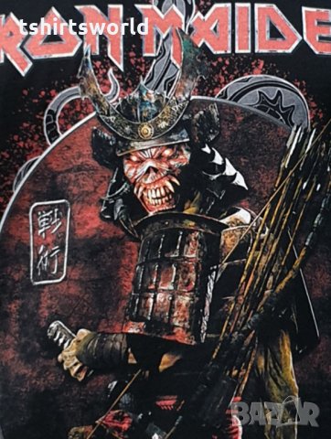 Нова мъжка тениска на музикалната група IRON MAIDEN - Senjutsu Samurai Eddie Snake Death  , снимка 17 - Тениски - 35622768