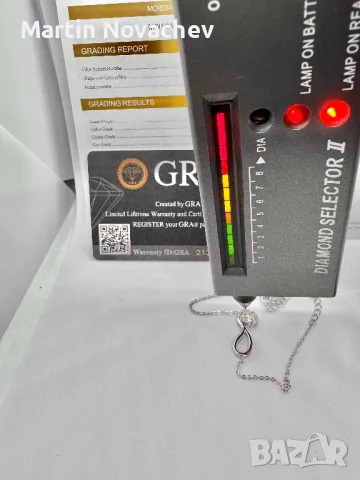 Сребърна гривна с мойсанит (Диамант) 1 карат, снимка 8 - Гривни - 49935532