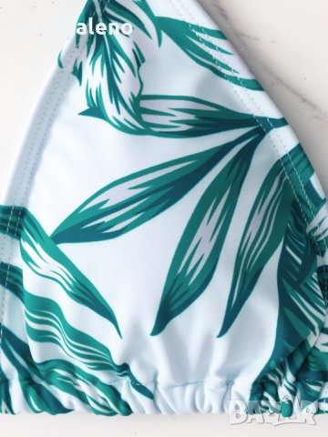 Дамски бански костюм с висока талия от три части с тропически принт, 3цвята , снимка 8 - Бански костюми - 40740064