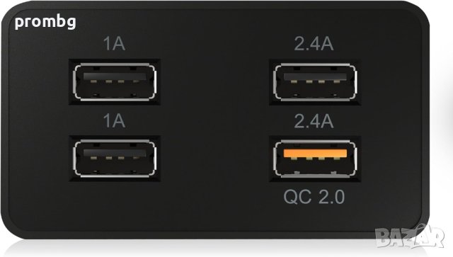 USB зарядна станция, 4 порта, зареждане, Германия, снимка 2 - USB кабели - 24908930