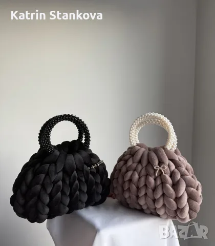 Ръчно плетена чанта, снимка 3 - Чанти - 56391729