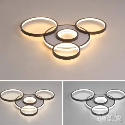 ЛЕД LED димируема таванна лампа с дистанционно управление Модерен, 5, снимка 3 - Лампи за таван - 38331123