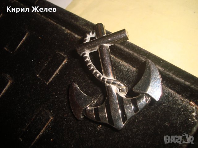 СТАРА СРЕБРИСТА БРОШКА - КОТВА ВИНТИДЖ СТИЛ 22947