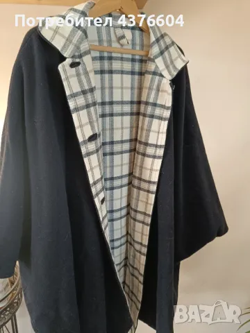 Двулицево дамско палто , снимка 2 - Палта, манта - 49125270