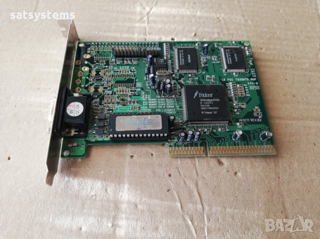 Видео карта Trident Super 3Dimage 9750 AGP, снимка 5 - Видеокарти - 30438777