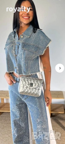 Деним Дамски Сет , снимка 3 - Комплекти - 53208618