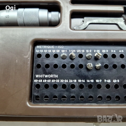 Микрометър резбомер TESA , снимка 2 - Стругове - 51798459